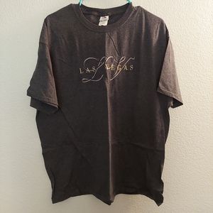 Las Vegas embroidered Gray T-shirt women's XL